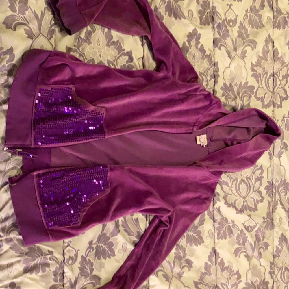Purple jacket with sequin . XL
